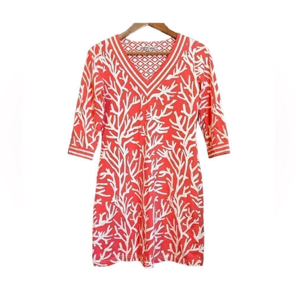 Barbara gerwitt “coral” patterned dress